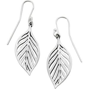 James Avery Open Leaf Silver Earrings
